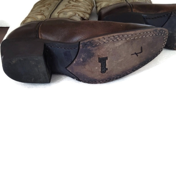 Laredo Women's Vintage Leather Cowboy Festival Rodeo Boots Size 7M - Picture 4 of 6
